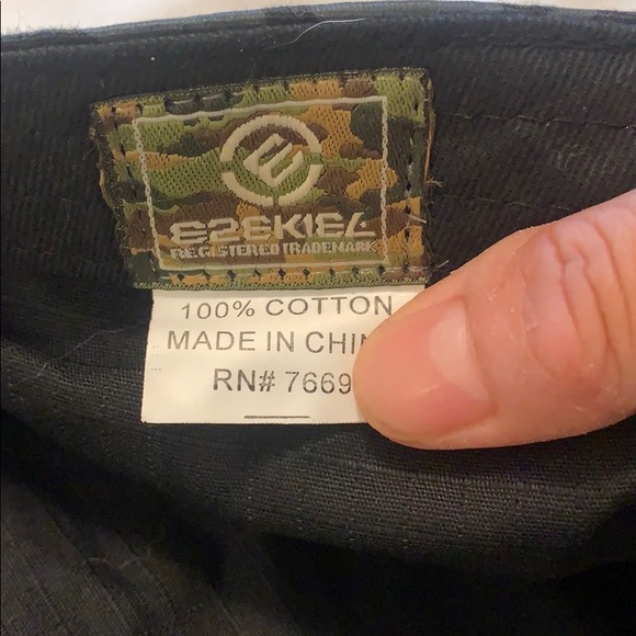 Ezekiel military black camo hat - Picture 3 of 4